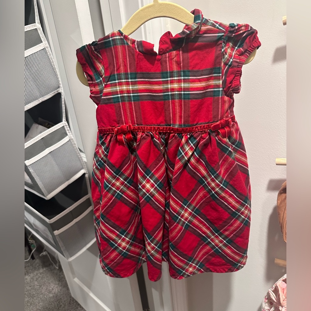 Carter’s Red Plaid Ruffled Dress